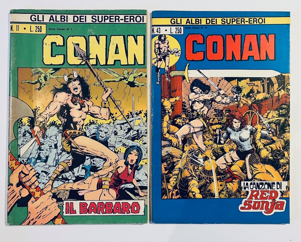Conan The Barbarian 1-13 Full Set 1973 1st app Conan & Red Sonja ...