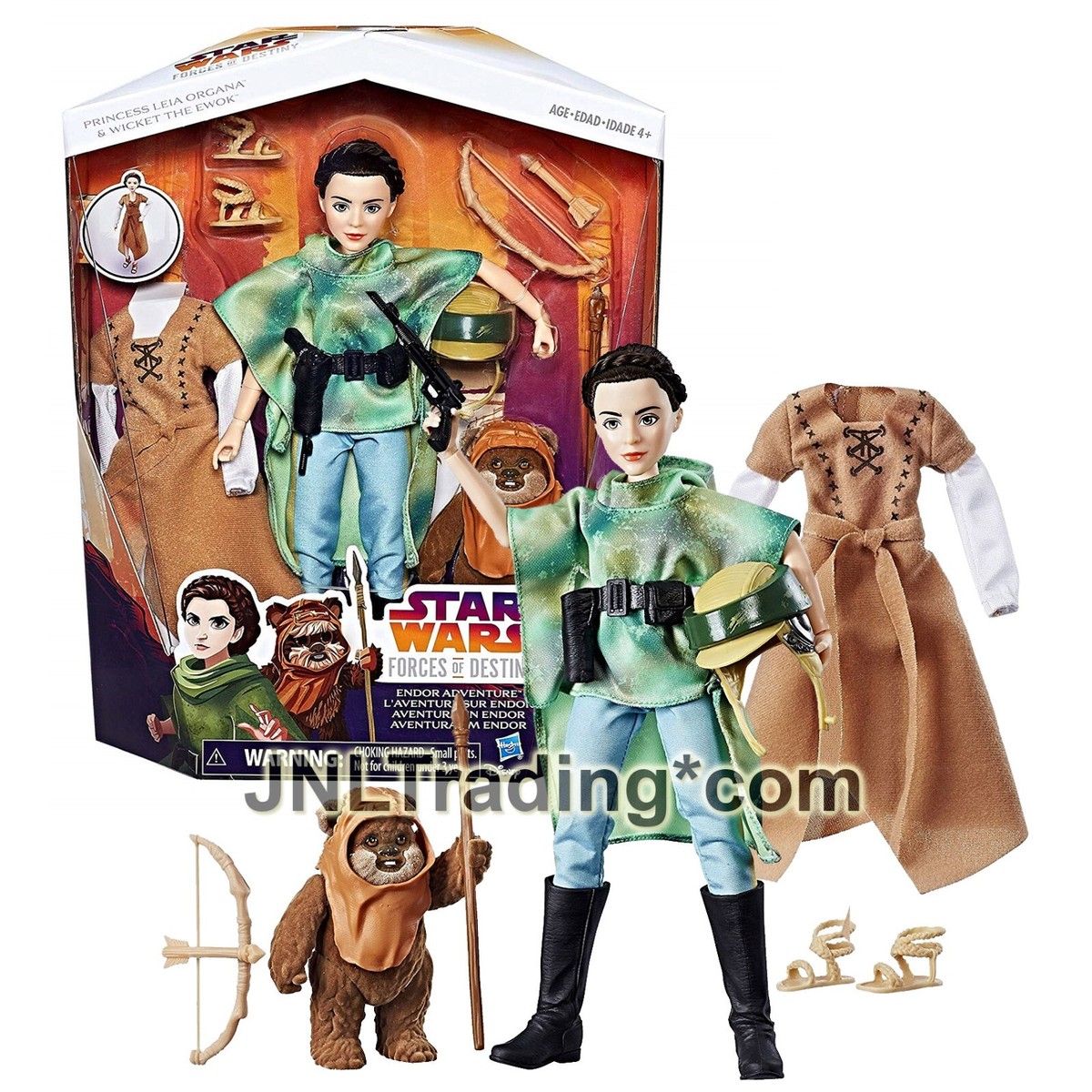 Yr 2016 Star Wars Forces of Destiny ENDOR ADVENTURE PRINCESS LEIA