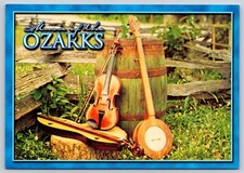 Postcard Music of the Ozarks Mountain Dulcimer Fiddle & Fretless Banjo Missouri