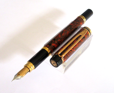 Stylo Plume Waterman Man 200 Marron Marbré - Plume Or - Prestige - Neuf De Stock