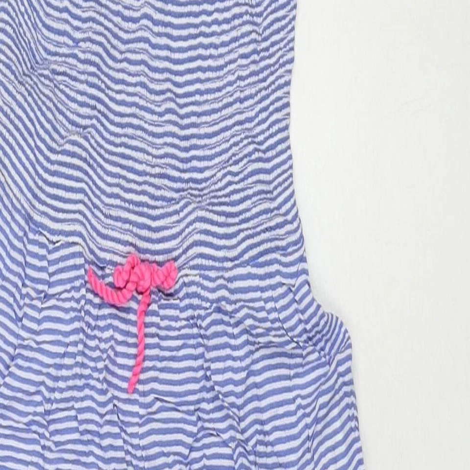 Mono de viscosa a rayas azules de Marks and Spencer para niñas talla 10-11 años Foto 3 de 4