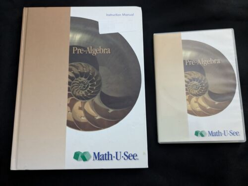 Math U See Pre-Algebra DVD & Instruction Manual Steve Demme Hardback 2009