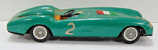 Vntg Ferrari Friction Race Car 2 w Italian flag tin toy Mancave display JAPAN