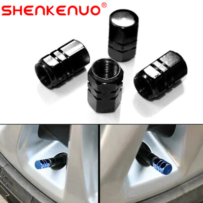 4pc Black Aluminum Metal Wheel Tire Valve Stem Air Caps Covers For Chevy Cruze