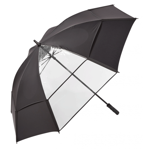 AXGLO HURRICANE CLEARVIEW VENTED GOLF UMBRELLA / FITS POWAKADDY