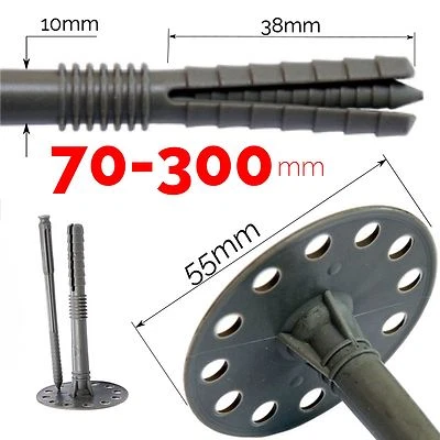 Universal insulation anchor cob plug fixing - one, marmox, kingspan, 70-300mm