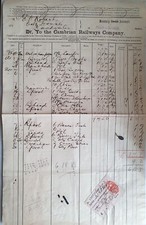 Cambrian Railways Company Four Crosses Station Monthly Accounts Sheet 1905