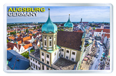 AUGSBURG GERMANY MOD2 FRIDGE MAGNET SOUVENIR IMAN NEVERA