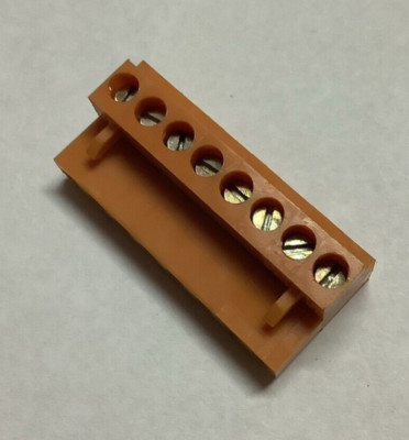 Orange 8 Position Terminal Pluggable Block