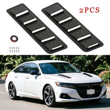 For Honda Accord 2pcs Carbon Fiber Hood Vent Scoop Louver Cover Air Flow Intake For Honda Accord 2pcs Carbon Fiber Hood Vent Scoop Louver Cover Air Flow Intake