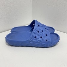 Crocs Classic Geometric Slide Sandals V2 Size M4/W6 Blue Rubber Slip On Casual