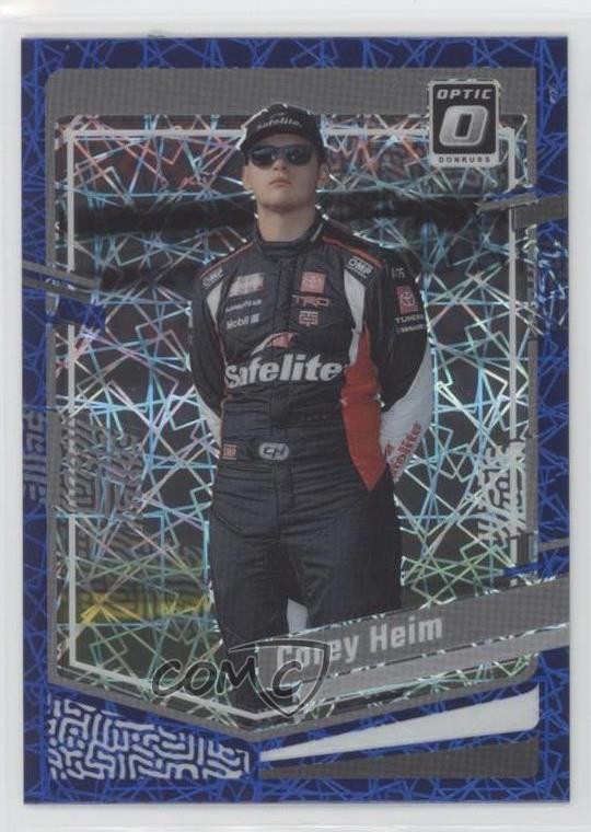 2024 Panini Donruss NASCAR Optic Blue Velocity Prizm Corey Heim #62 1id6