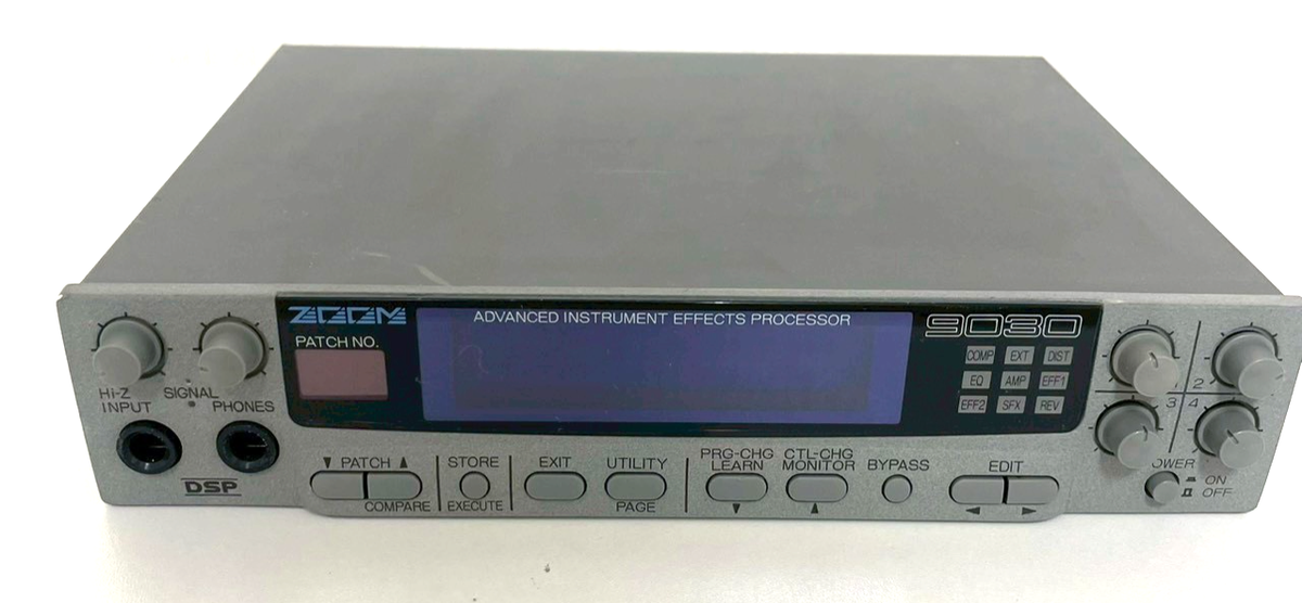 ZOOM 9030 Multi Effects + 8050 Foot Controller Tested w/ Adapter