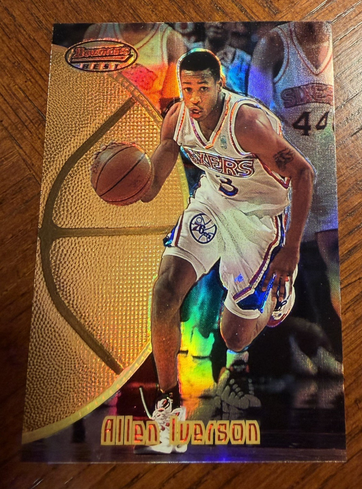 ❤️1997-98 Bowmans Best Allen Iverson Preview Refractor #BBP1
