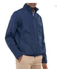 Navy ~ Barbour Korbel Waterproof Zip Jacket MSRP$295 Breathable & Stylish