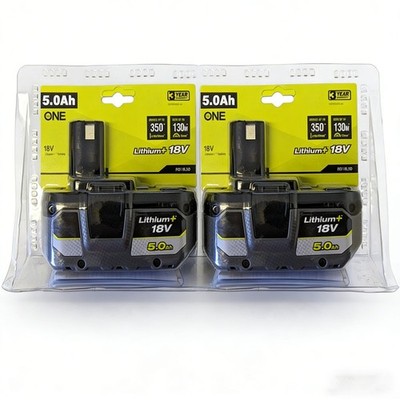 2Stück 18V 5Ah Original Akku für RYOBI One+ Plus Lithium RB18L50 P104 P108 P109