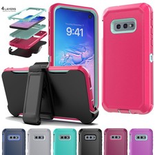 For Samsung Galaxy S10e Shockproof Hybrid Case Heavy Duty Cover With Belt Clip