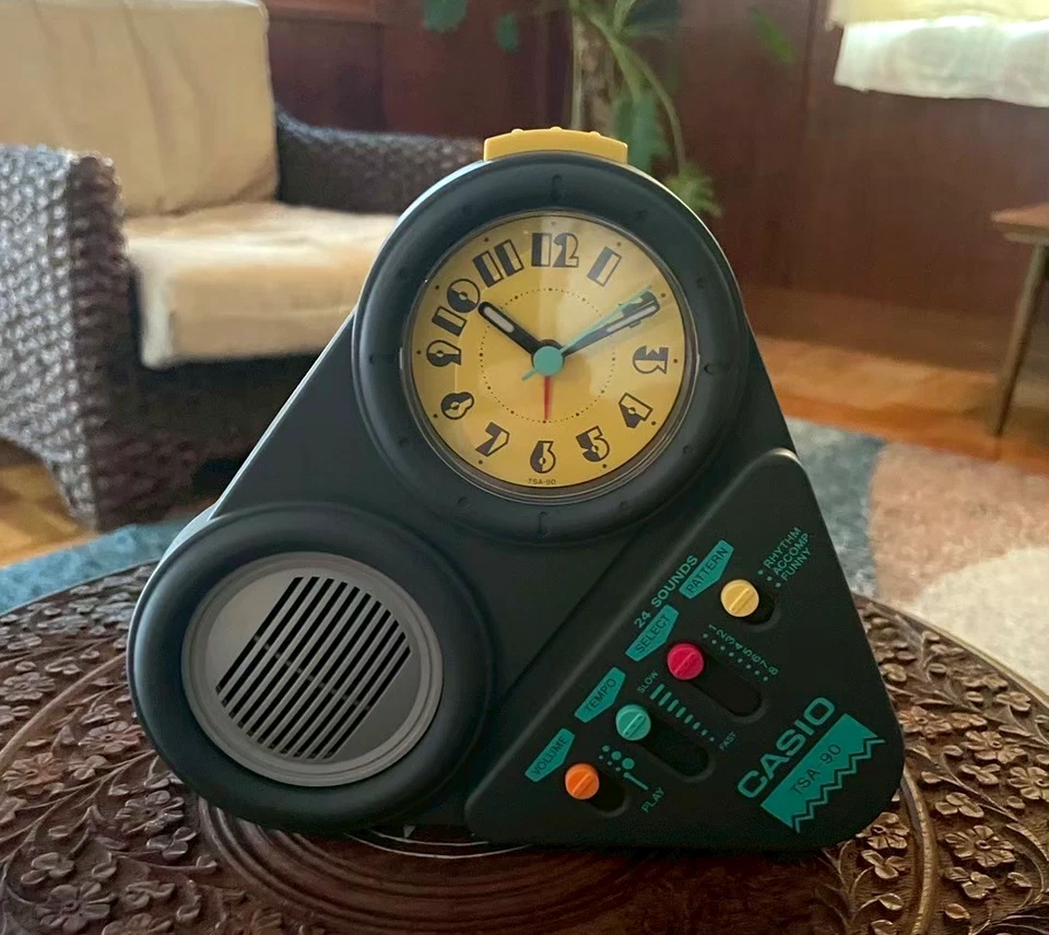 Rare CASIO 24 SOUNDS Analog Clock series TSA-90 vintage USED 1980's - Image 2 of 4