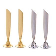 4Pcs Desktop Pen Holder - Metal Swivel Stand with Single Pen Display, Gold
