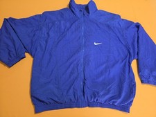 Vintage 90s Nike Air Windbreaker Jacket XXL Blue White Nylon 920220 Swoosh
