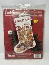 Janlynn BUNDLE OF BEARS STOCKING Cross Stitch Kit 125-88 Christmas 1994 NEW