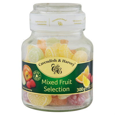 | Mixed Fruit Hard Candy Drops | 10.50 Ounce Jar