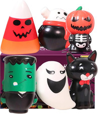 New 6 Pcs Halloween Squishy Toys,Halloween Squishies Party Favors Slow Rising Gi
