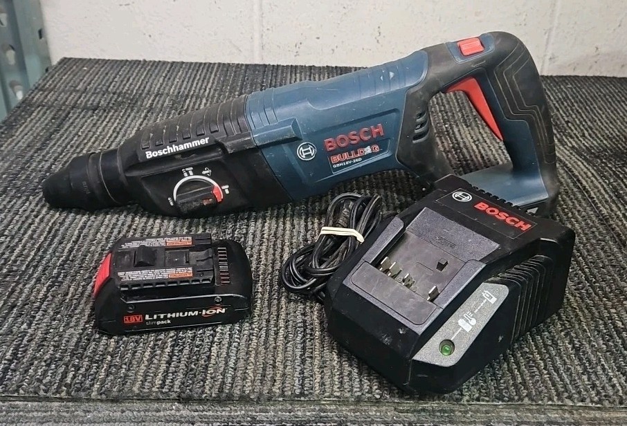 Bosch GBH18V-26D 18V Bulldog Rotary Hammer Drill with 1.3Ah Battery & Charger