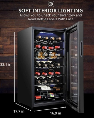 #ad #ad Ivation 28 Bottle Compressor Wine Cooler Black Wine beverage Refrigerator $300.00