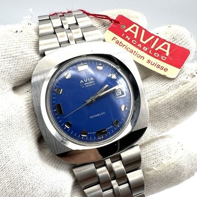 Vintage Uhr AVIA Nos Watch Eta 2472 Automatik Watch Date 39mm