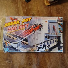 Vintage 1995 Empire Tyco Break Out From Bad City Slot Car Set MR-1 AS-IS