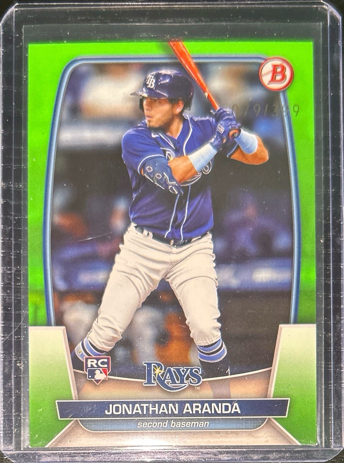 2023 Bowman Jonathan Aranda Rookie Neon Green /399 (RC)