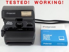 Vintage Original Polaroid OneStep 600 Instant Camera with New Pack of Color Film