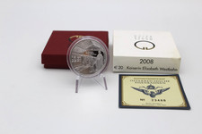 PRAGER: Österreich, 20 Euro 2008, Kaiserin Elisabeth Westbahn, Silber [I8]#k