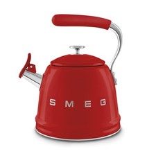 SMEG WKF01RD 50's Style Whistling Kettle, Red, Box Damage Return