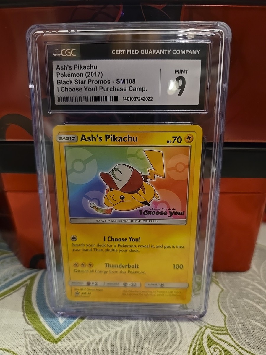 Ash's Pikachu SM108 Black Star Promo 2017 Pokmon Card Ash's Pikachu SM108 Black Star Promo 2017 Pokmon Card