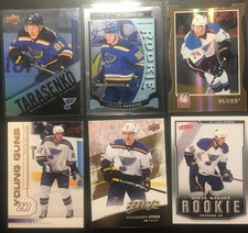 Blues 6 cards lot:2011-12 Elite Gold #69 TJ Oshie #/99, Bryce Salvador YG RC