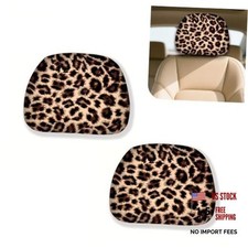 2PCS Car Seat Headrest Cover, Breathable Comfortable Headrest Protector, Fully