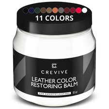 Leather Recoloring Balm White 10 oz - Leather Color Restorer - Leather Restor...