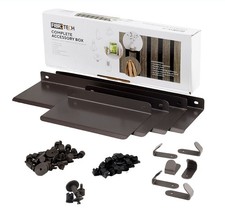 FIBROTECH Zubeh&ouml;rbox f&uuml;r Akustikpaneele (Stahl, L37 x B13 x H5 cm, 68-teilig)