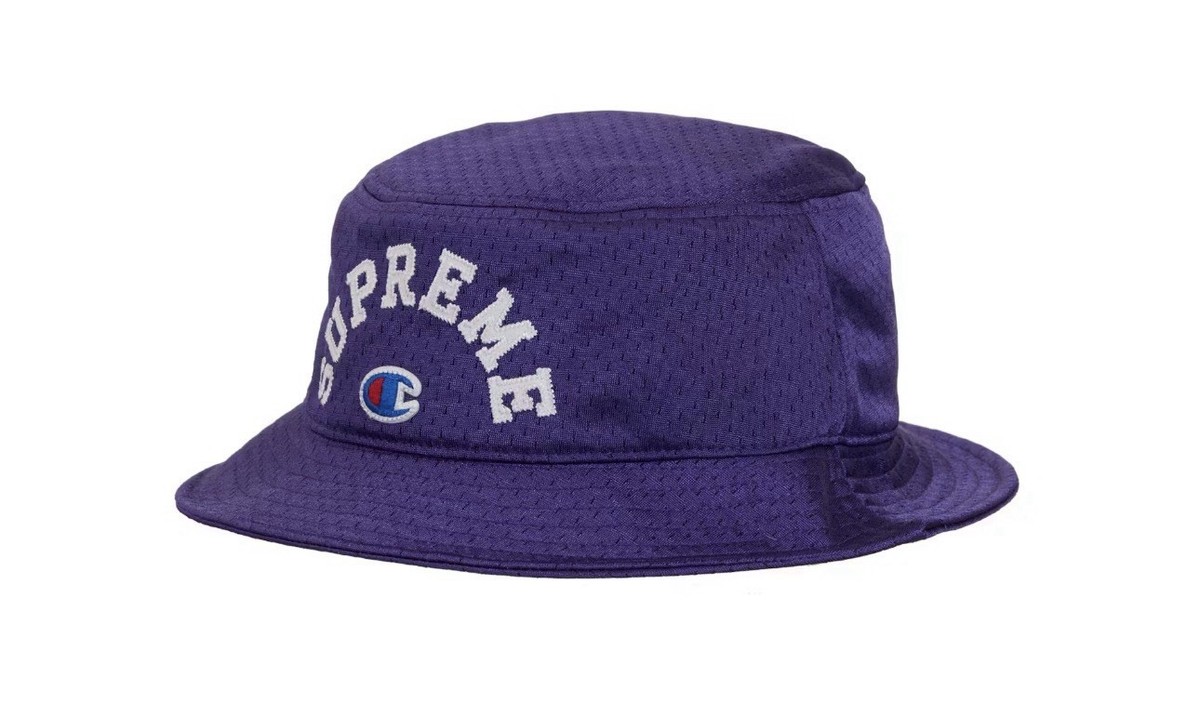 帽子 Supreme Champion Mesh Crusher Hat Supreme x Champion Purple Mesh Crusher Bucket Hat Size L/XL | eBay
