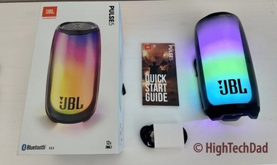 JBL Pulse 5 Portable Wireless Bluetooth Speaker Black LED