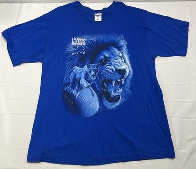 1997 Detroit Lions XL 90s Vintage Pro Player NFL T-Shirt Single Stitch RARE