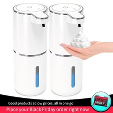 1/2 Pack Automatic Soap Dispenser, Foaming Soap Dispenser for Bathroom & Kitchen