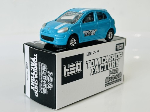 Tomica Nissan March Assembly Factory Shop Blue 7o - Picture 4 of 6