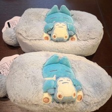 Pokémon Fluffy Pouch Little Daydream Goomy Snorlax Plush Set 9x4x5in Used