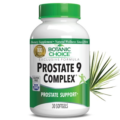 Botanic Choice Prostate 9 Complex  Prostate Dietary Supplement, 30 Softgels