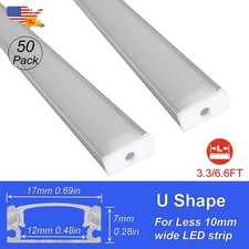 1M 2M Led Aluminum Channel U Shape Silver For Kitchen Under Cabinet Anti-Glare