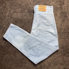 Vintage Levi's 550 Men's 31x30 White Tab Light Wash Denim Jeans Classic Fit 80s