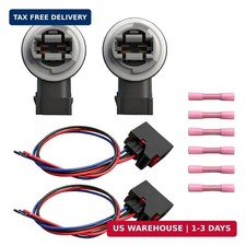 2PCS Turn Signal Light Connector Pigtail Wire Harness Fit Jeep Wrangler JK 2007-